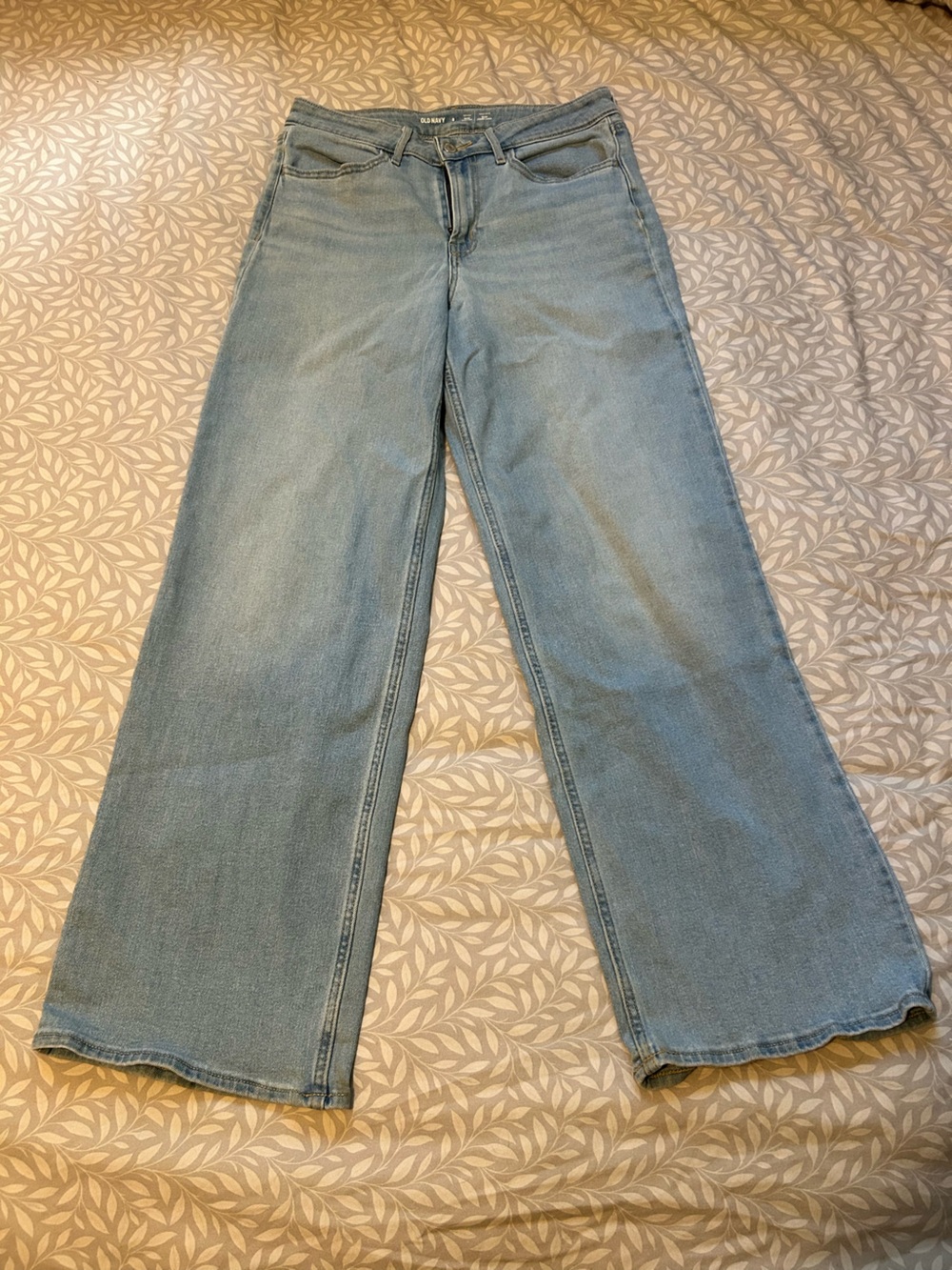 Old Navy Light Blue Wide-Leg Women's Jeans